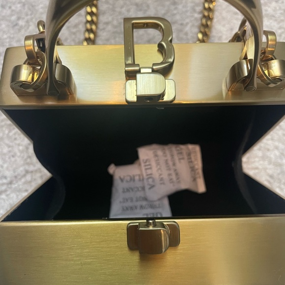 Brandon Blackwood Mini Kendrick Trunk in Gold Metal - Picture 5 of 13